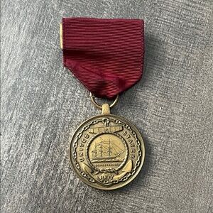Vintage Maritime Medal Oddity Bronze Navy Relic